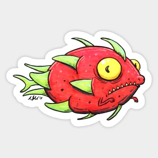 Mer-Dragonfruit Sticker